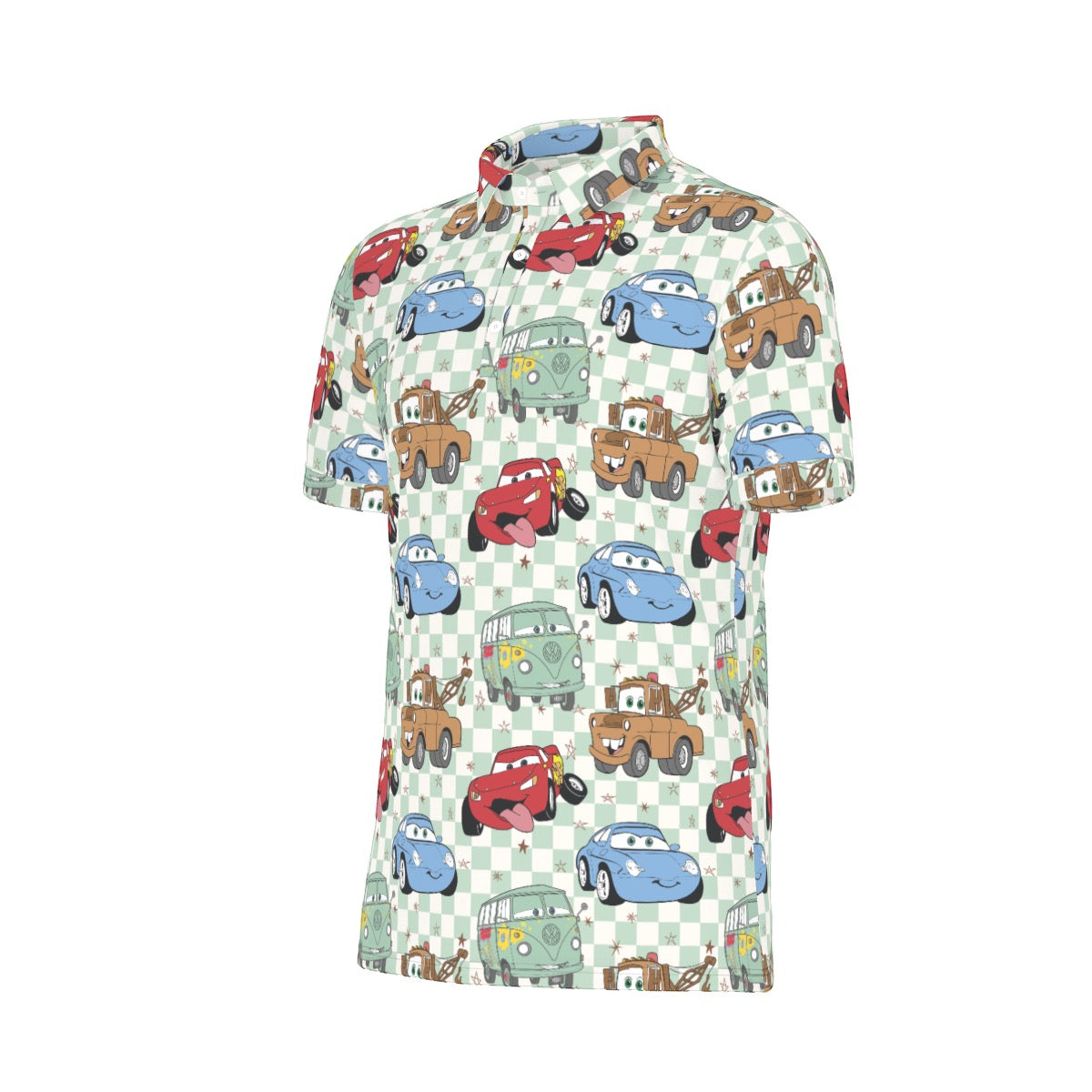 Cars Men's Stretch Collar Polo Shirt