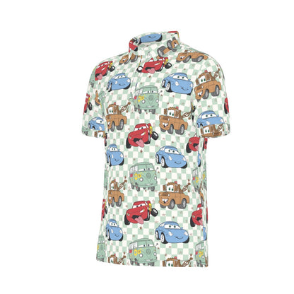 Cars Men's Stretch Collar Polo Shirt