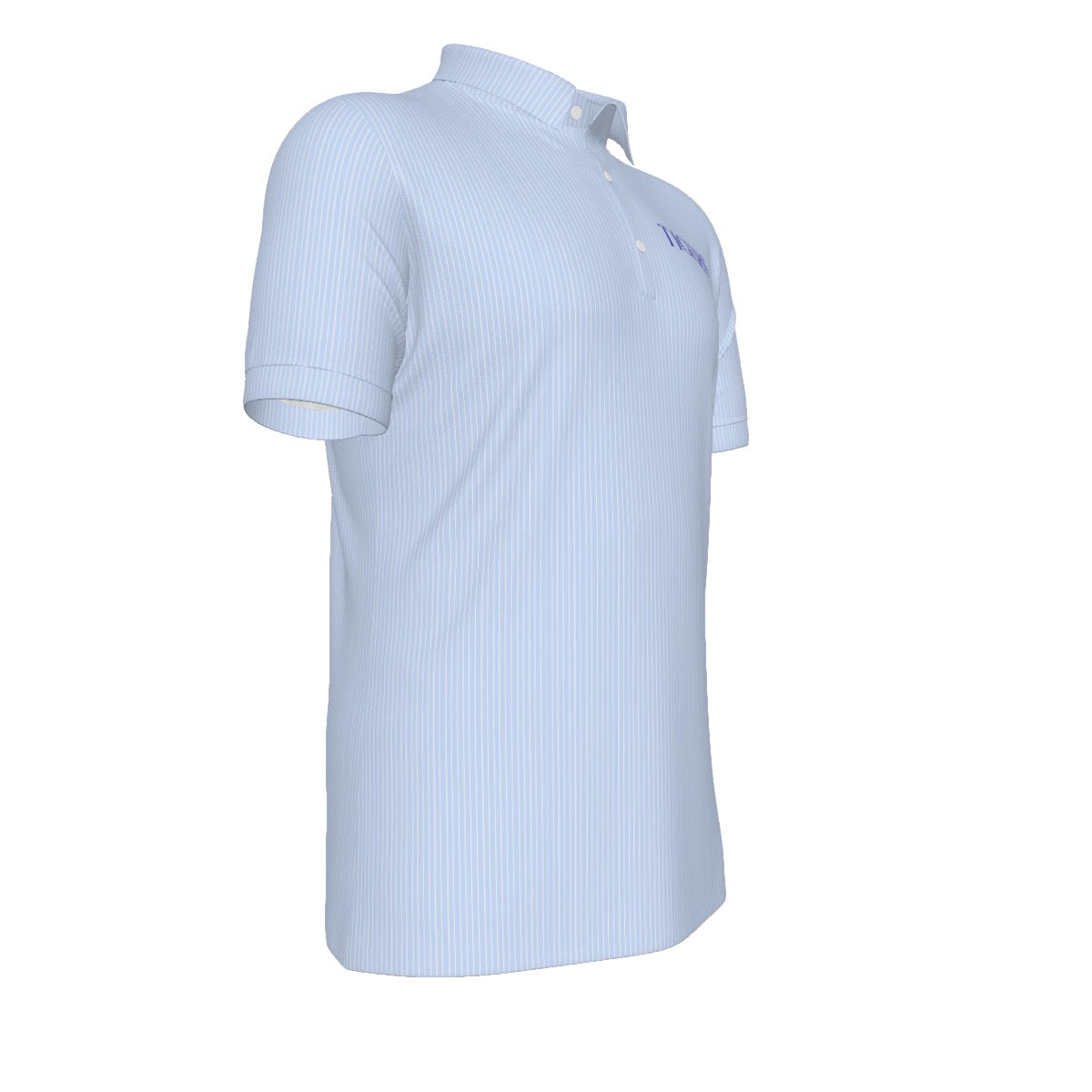 Blue Stripe Tigers Men's Stretch Collar Polo Shirt