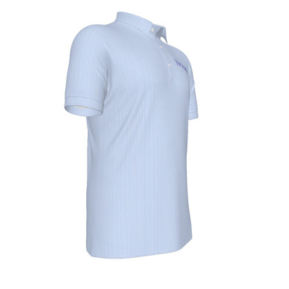Blue Stripe Tigers Men's Stretch Collar Polo Shirt