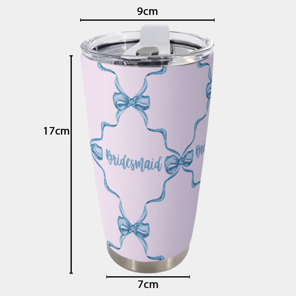 Bow Trellis Bridesmaid Tumbler 20oz