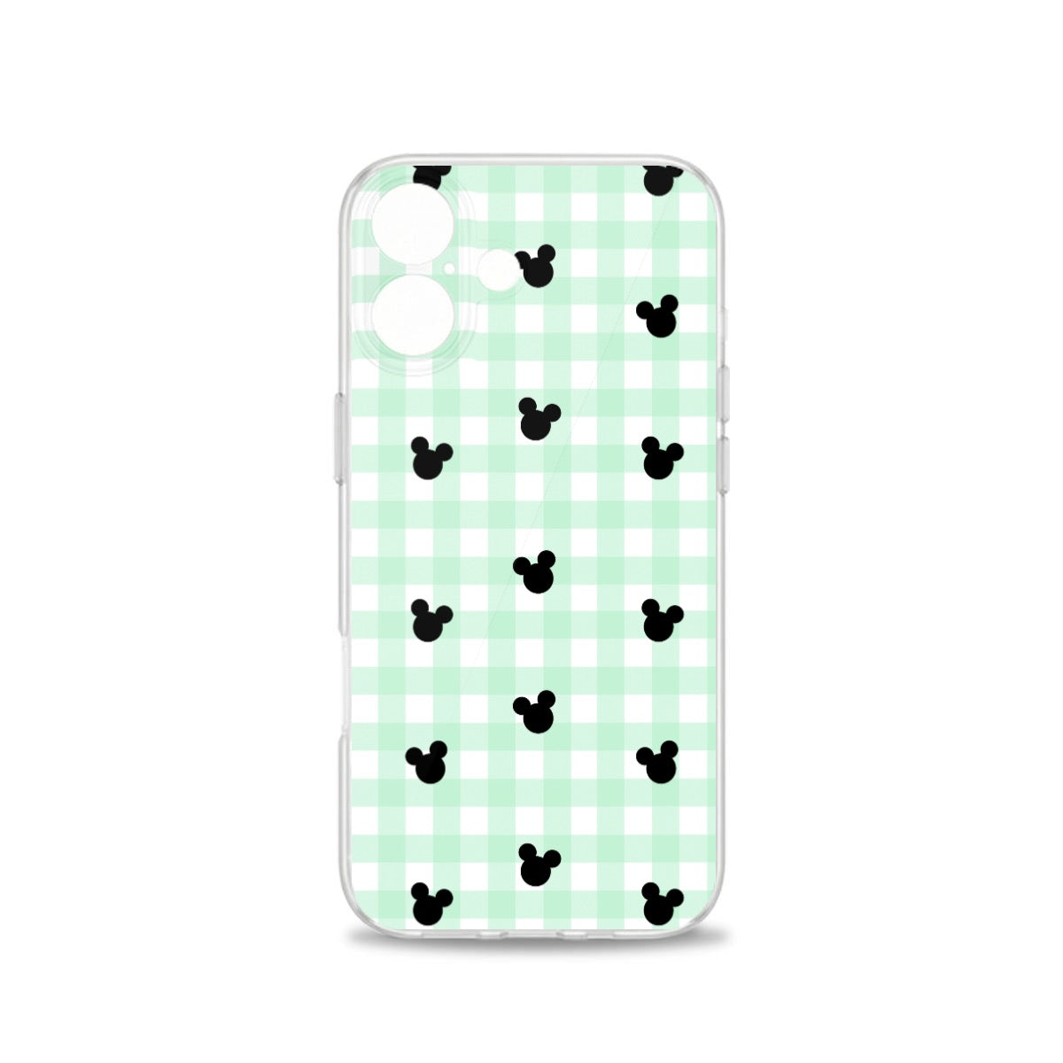 Green Gingham iPhone 16 Series Mobile Phone Case