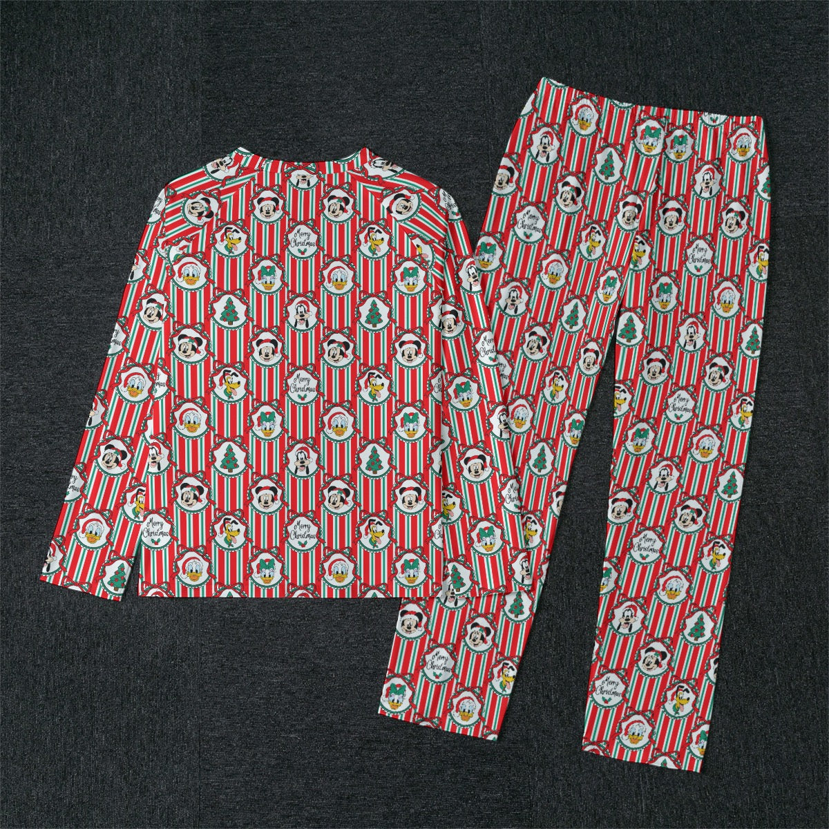 Classic Christmas Frames Men's Raglan Sleeve Pajama Set