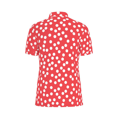 Dots Men's Stretch Collar Polo Shirt