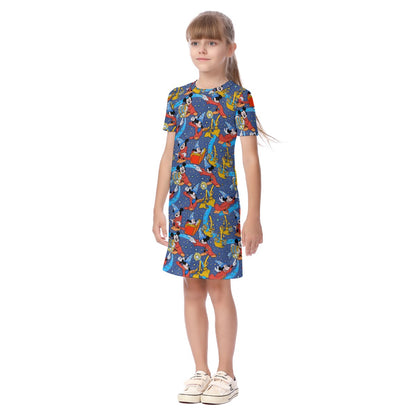 Sorcerer in Action Kid's Short Sleeve Dress