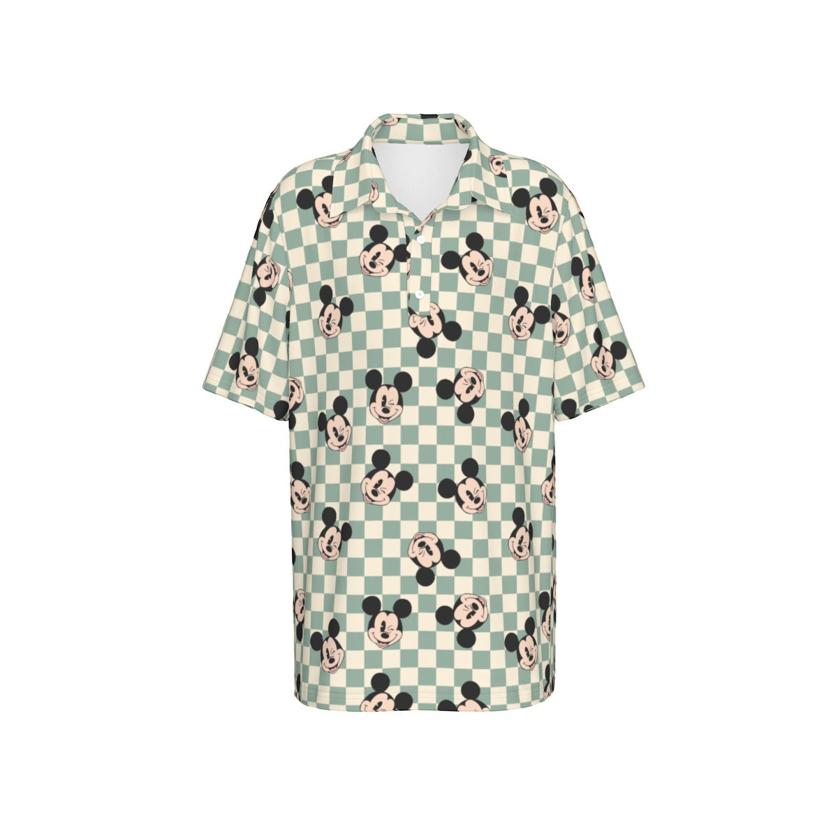 Checkered MM Polo Collar Jersey |210GSM