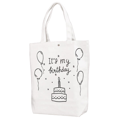 It’s My Birthday Canvas Bag With Shoulder Strap