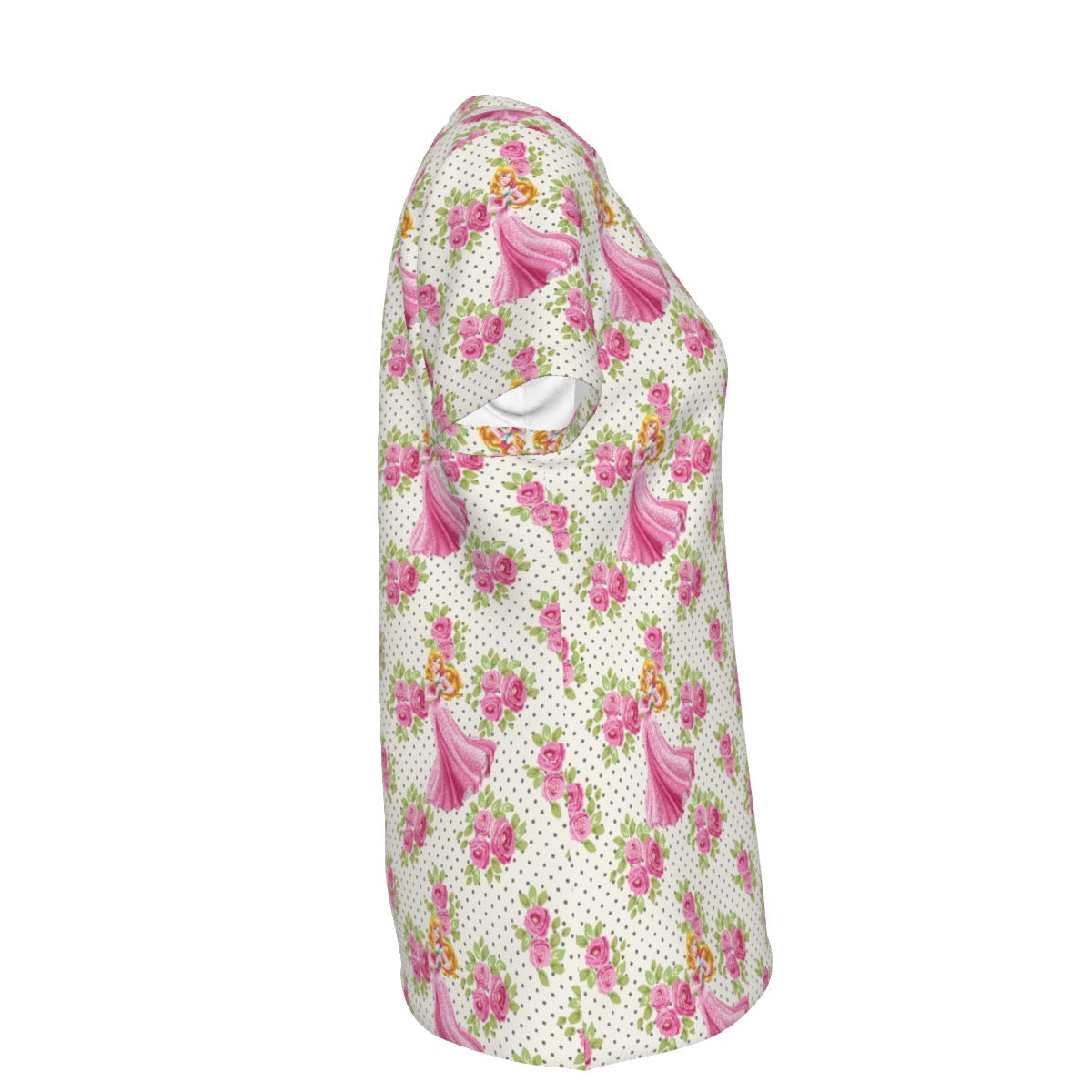 Floral Aurora Women's Round T-Shirt|210GSM