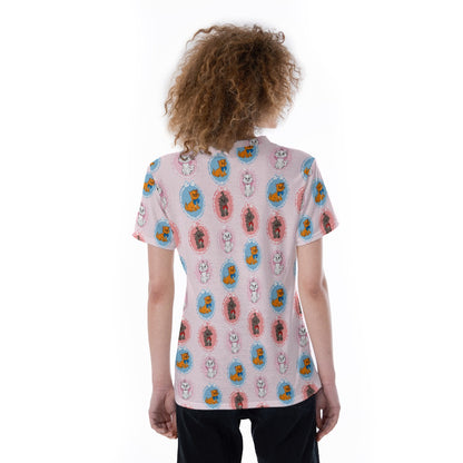 Cat Frames V-neck Women's T-shirt