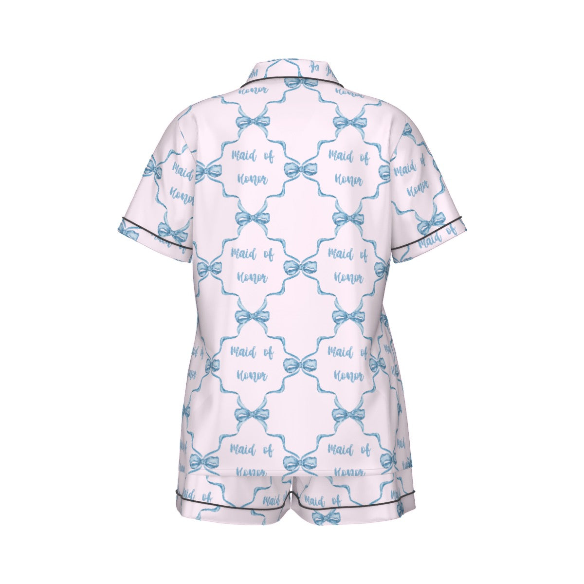 Maid of Honor Women's Pajama Set With Short Sleeve