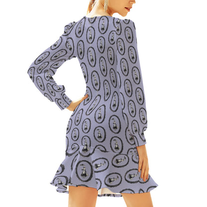 Mary Frame Women's Ruffle Hem Skinny Dress