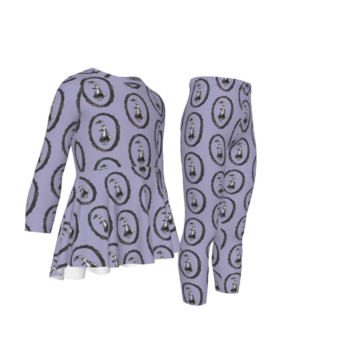 Mary Frame Girls LS Pants Set
