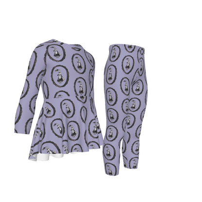 Mary Frame Girls LS Pants Set