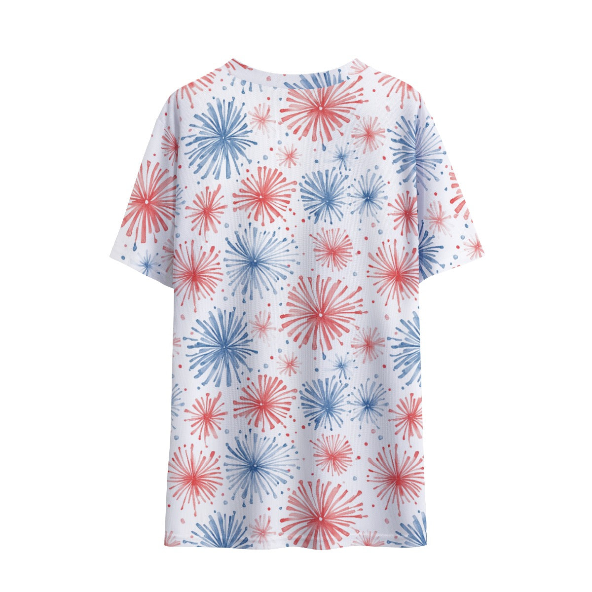 Patriotic Fireworks Children's Round Neck T-Shirt