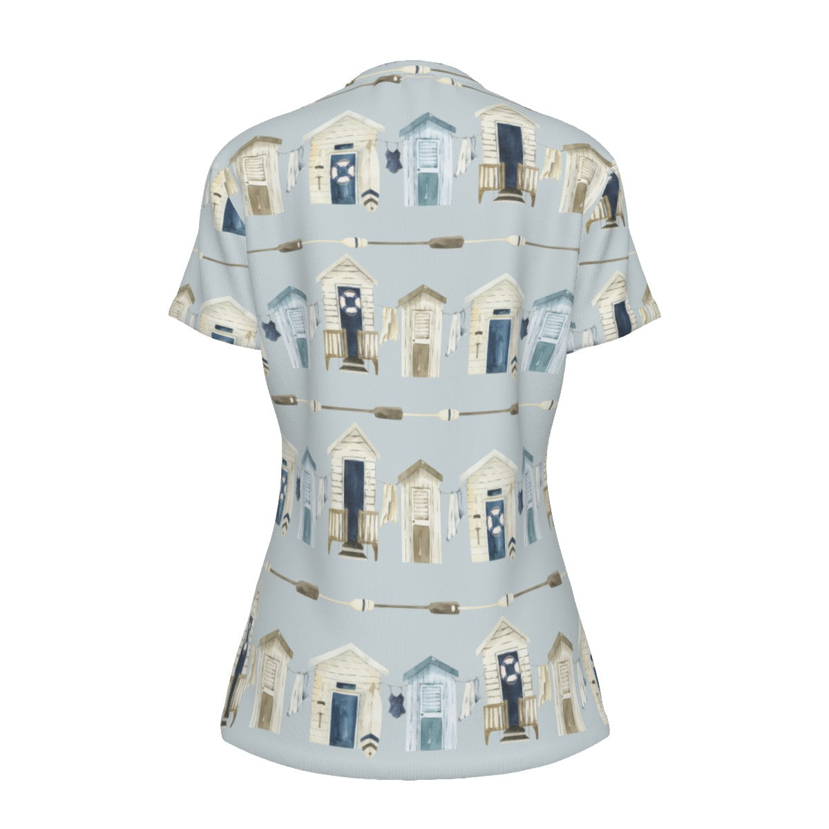 Beach Houses & Oars Women's Round T-Shirt|210GSM