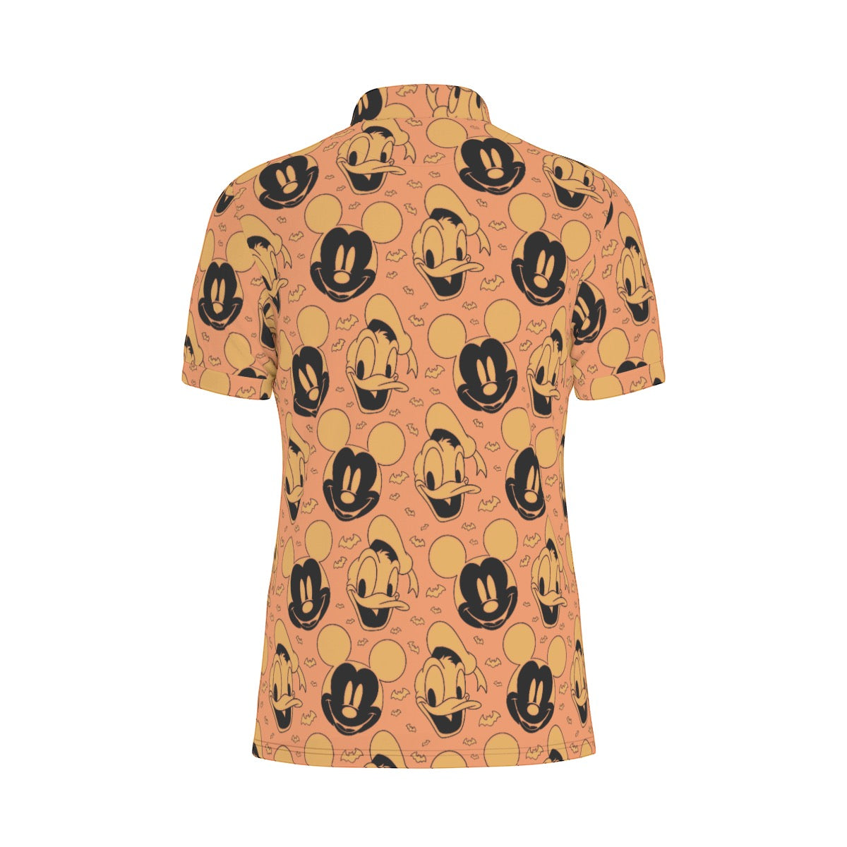 Pumpkin Carving [orange] Men's Stretch Collar Polo Shirt
