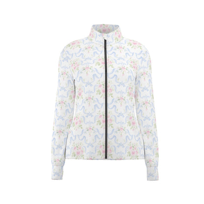 Grandmillenial Ribbon Women's Long Sleeve Thumbhole Jacket