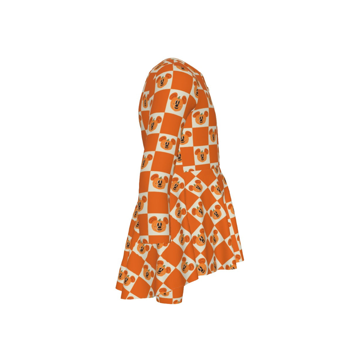 Preppy Pumpkin Print Kid's Casual Suit