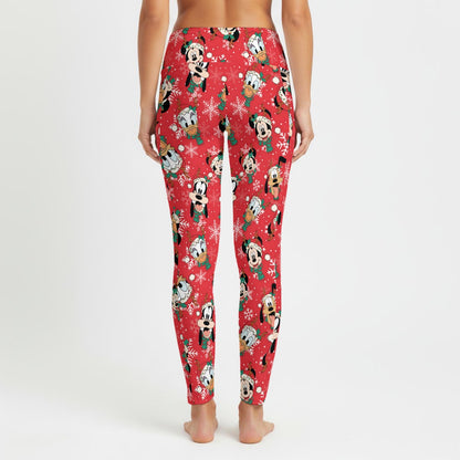 MM & Friends Christmas Women's High Waist Leggings With Side Pocket