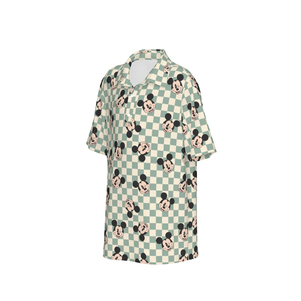 Checkered MM Polo Collar Jersey |210GSM