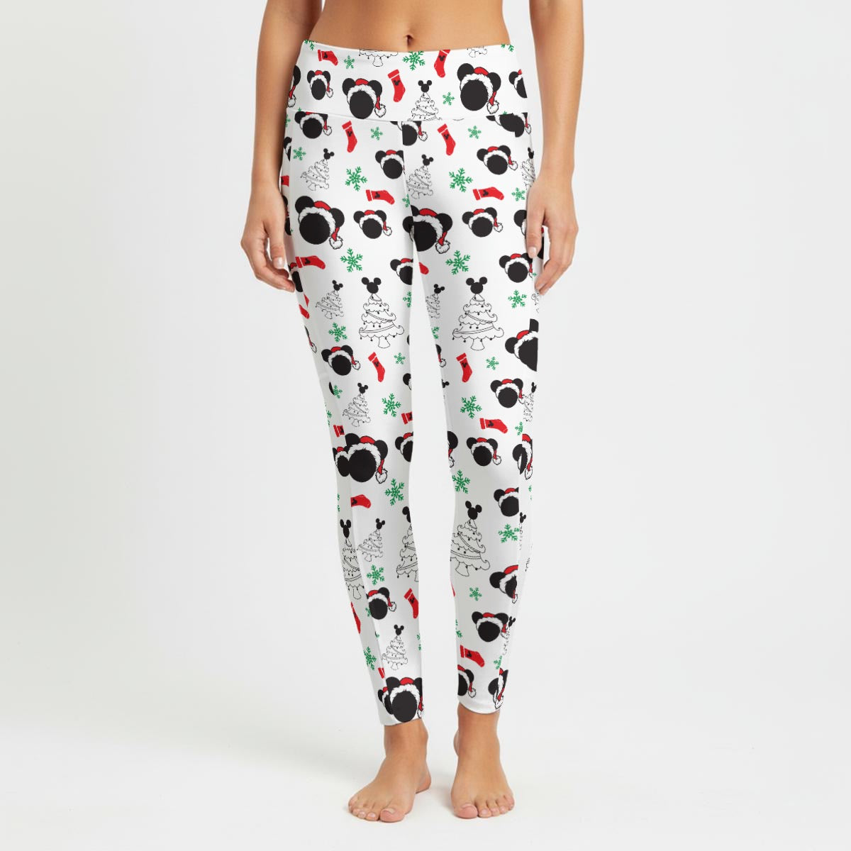 Santa Hat MM Women's High Waist Leggings With Side Pocket