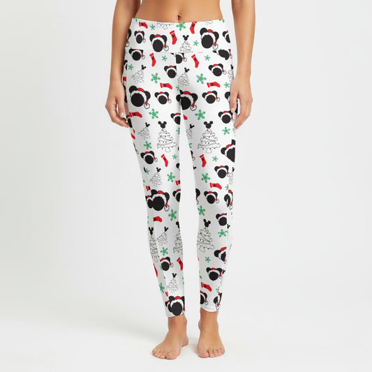 Santa Hat MM Women's High Waist Leggings With Side Pocket