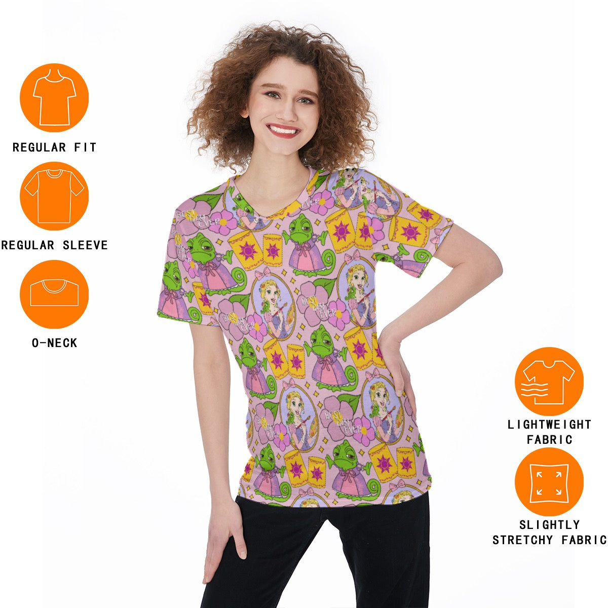 Princess Best Day Ever Women's O-Neck T-Shirt|180 GSM Jersey