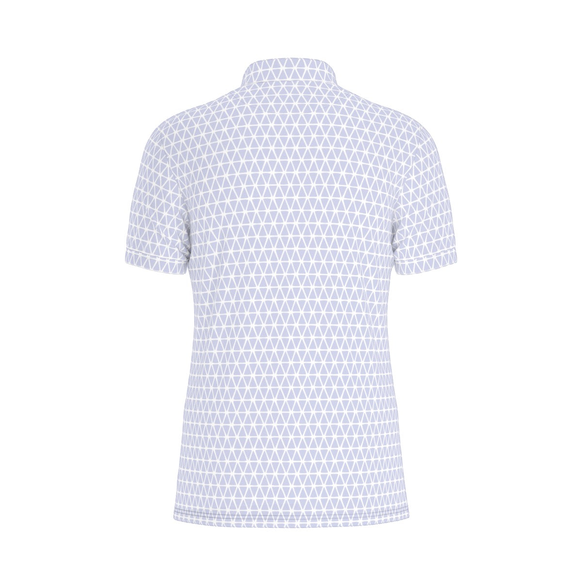 Purple Geo Men's Stretch Collar Polo Shirt