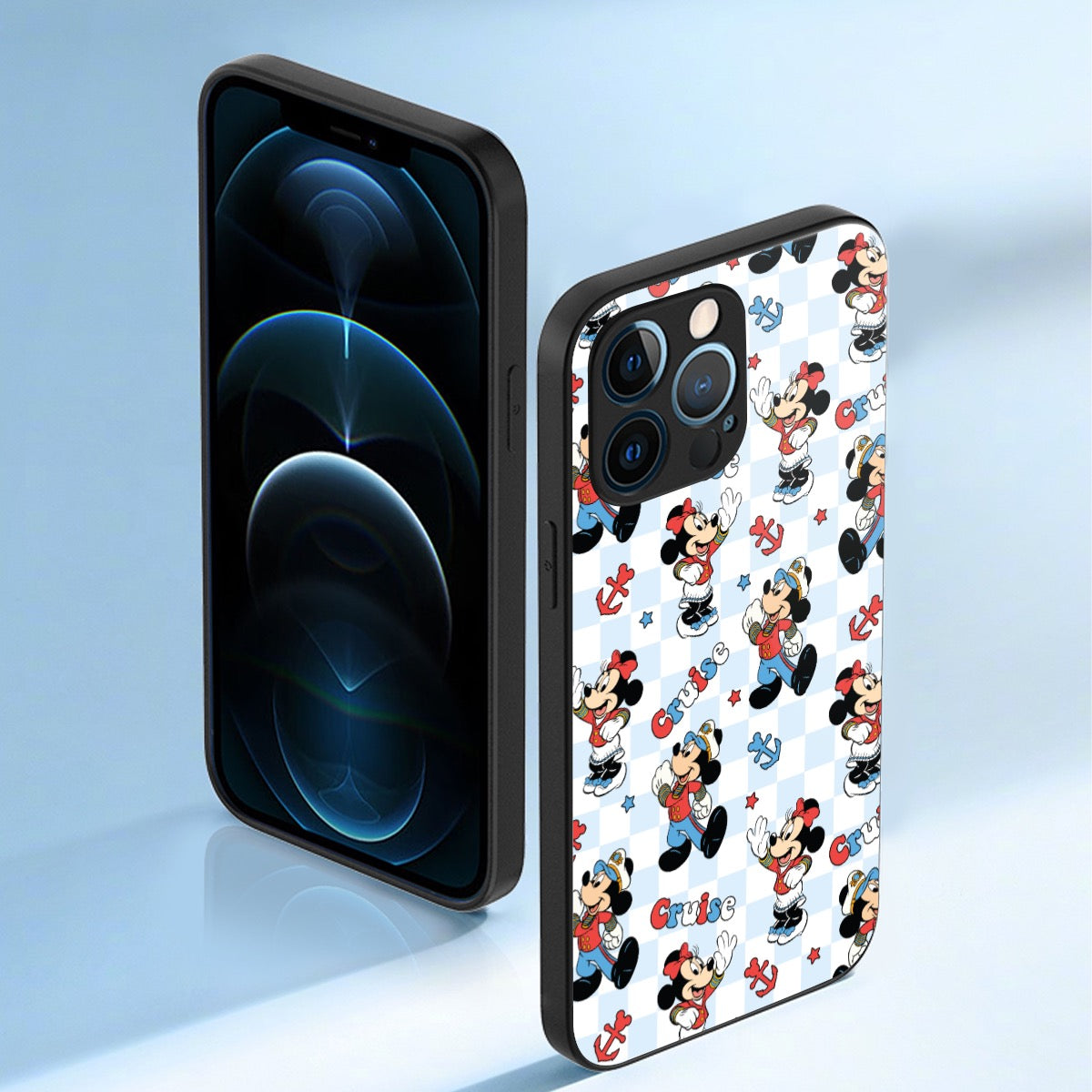 Checkered Cruising MM iPhone 13 Series Mobile Phone Case | Glass