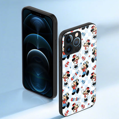 Checkered Cruising MM iPhone 13 Series Mobile Phone Case | Glass