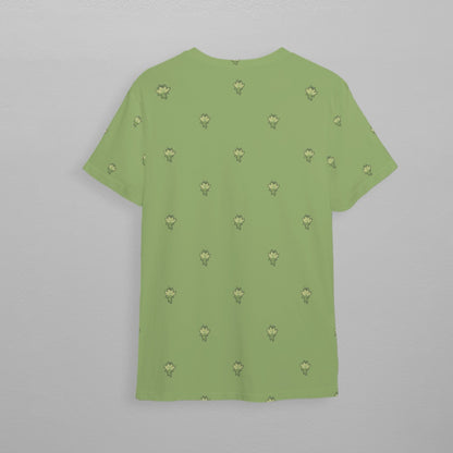 Green Lotus Flower Children's Athletic T-Shirt
