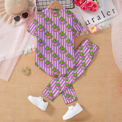 Striped Pascal Kids' Casual Top and Pants Set