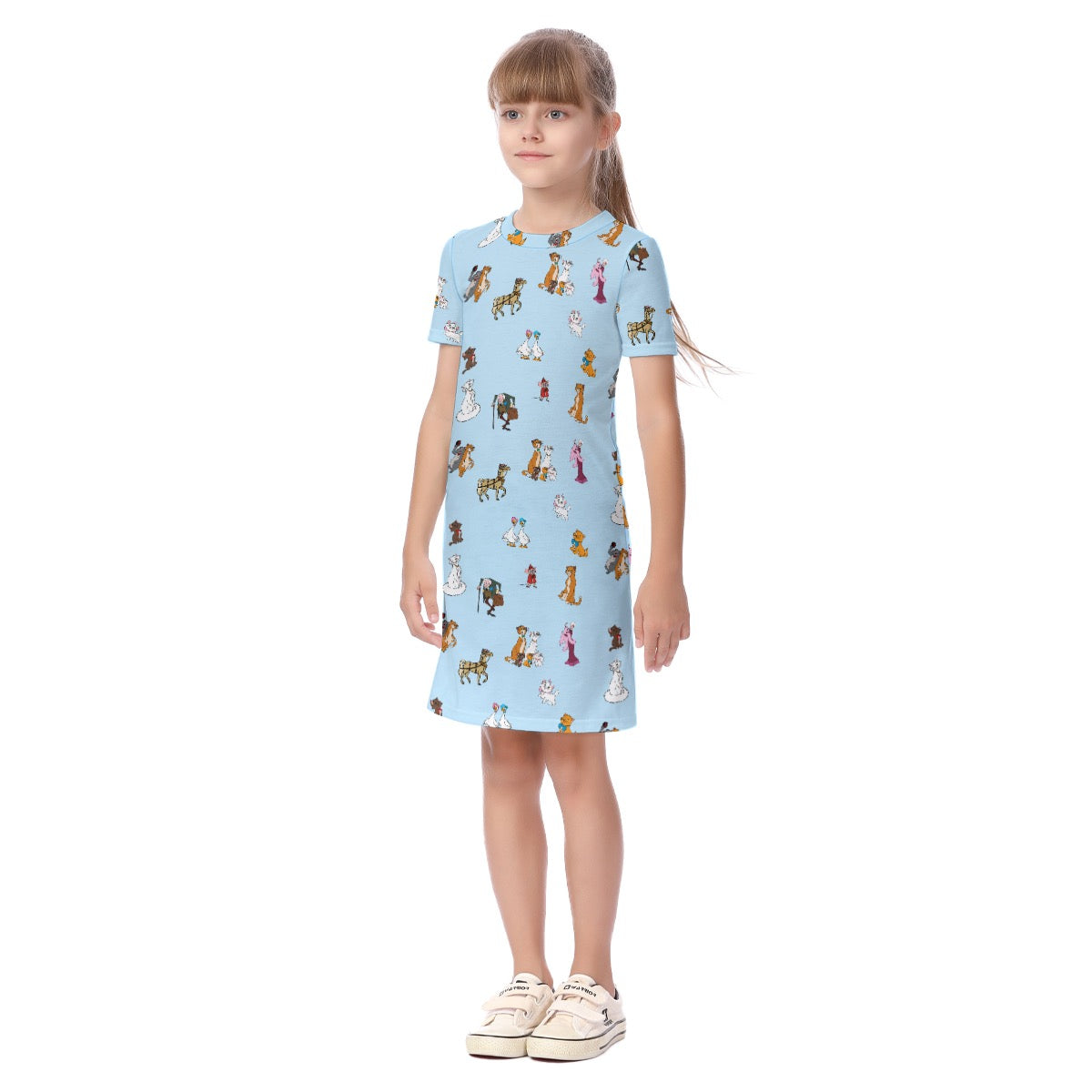 Cats Kid's Short Sleeve Dress