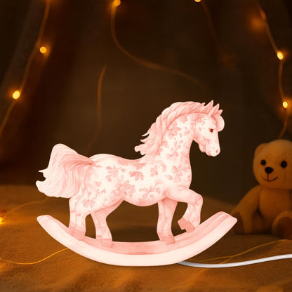 Pink Rocking Horse Light Box