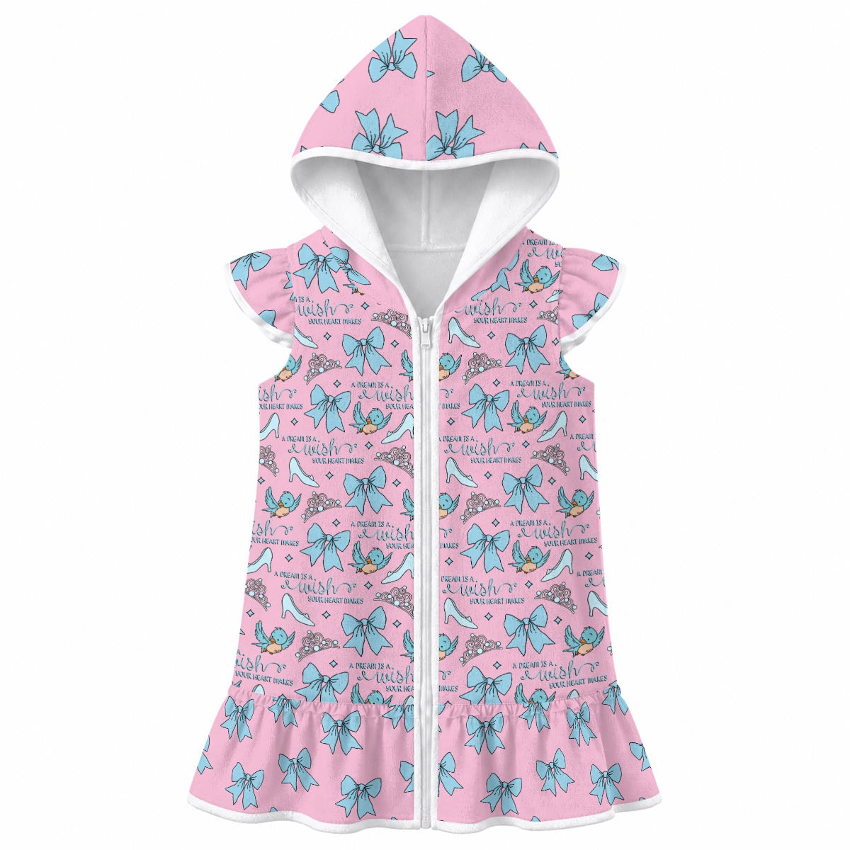 A Dream [pink] Girls' Hooded Beach Cover-Up