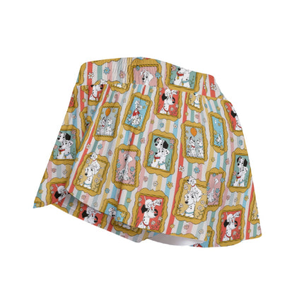Pup Portrait Women's Sport Skorts With Pocket