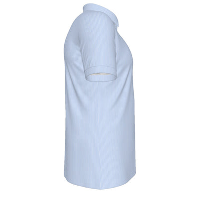Blue Stripe Tigers Men's Stretch Collar Polo Shirt
