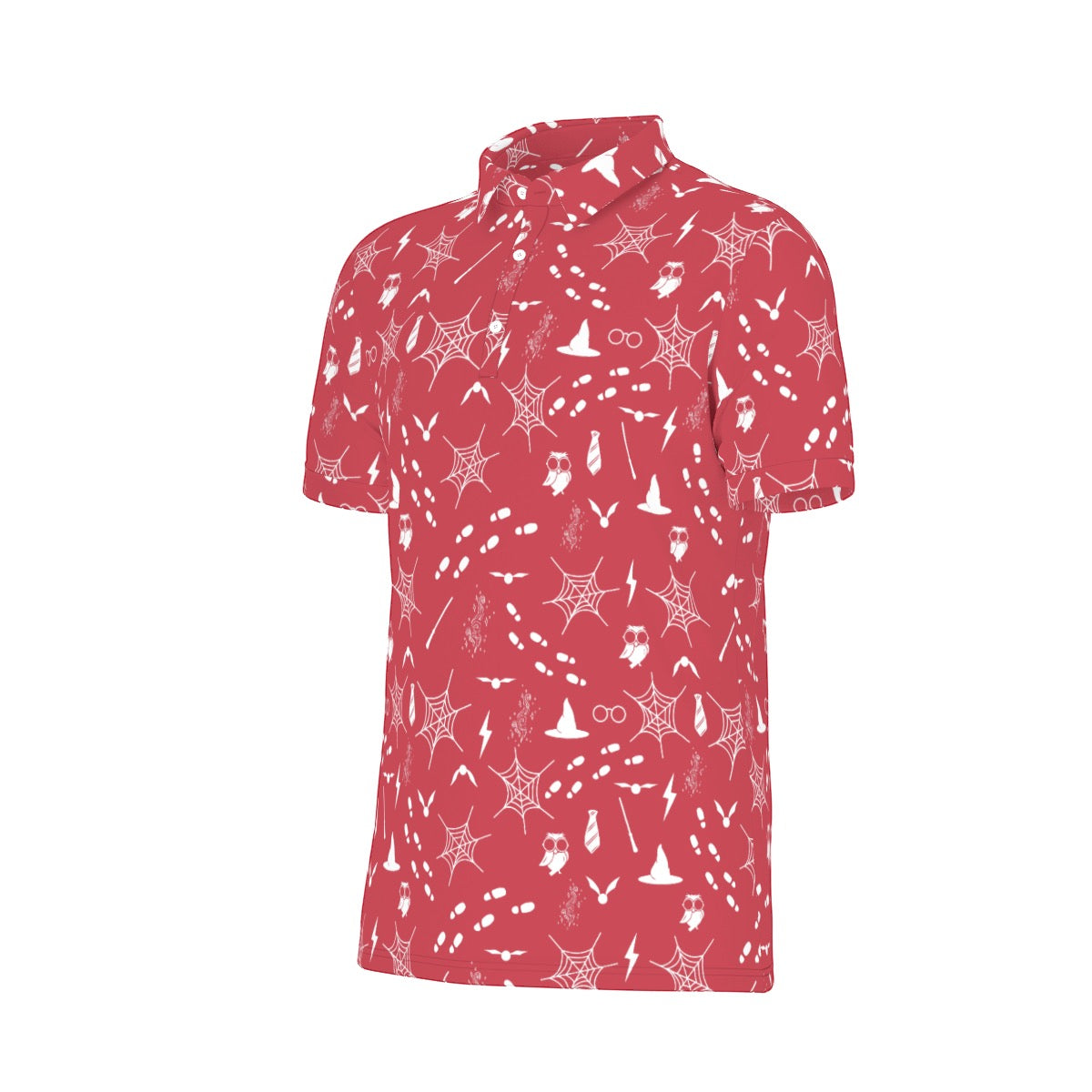 Red Wizard Men's Stretch Collar Polo Shirt