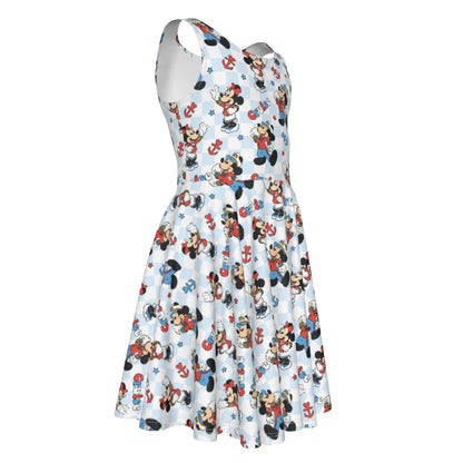 Checkered Cruising MM Kid's Sleeveless Vest Dress