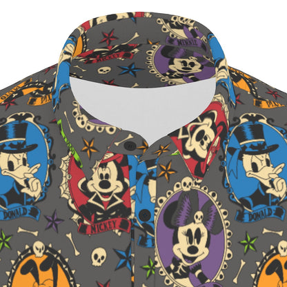 Spooky Cameos Men's Stretch Collar Polo Shirt