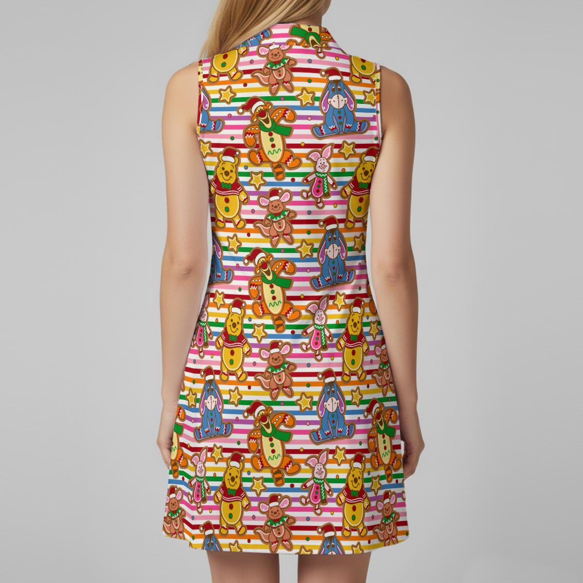 Winnie Cookies [rainbow stripe] Women’s Sports Dress Set
