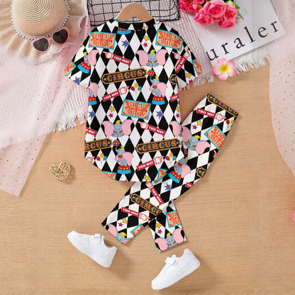 Circus Friends Kids' Casual Top and Pants Set