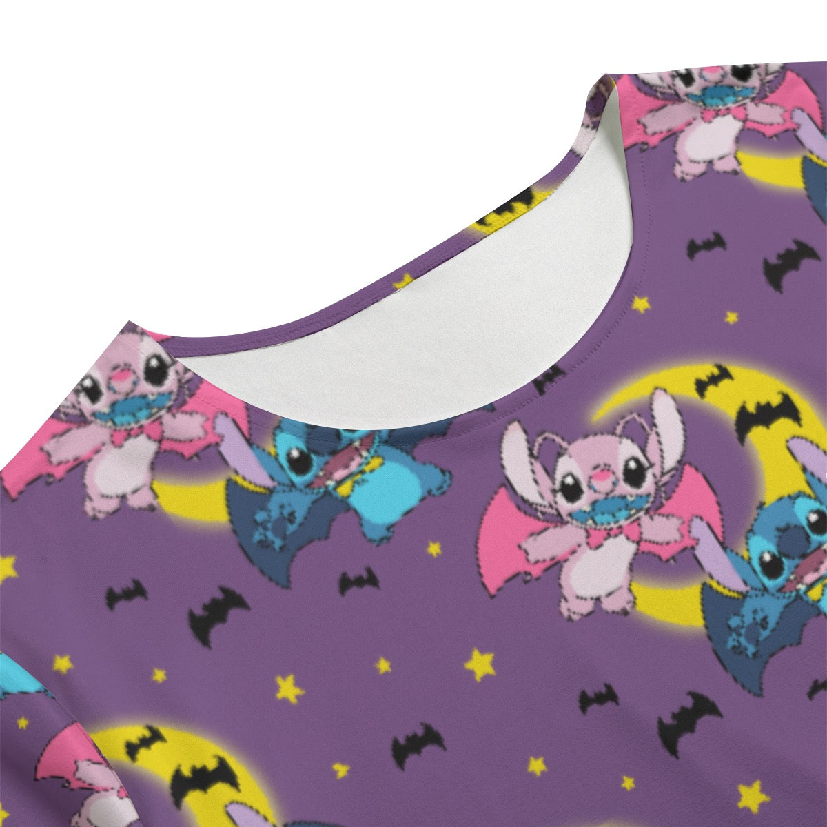 Batty Alien [purple] Women's T-shirt Set With Short Sleeve