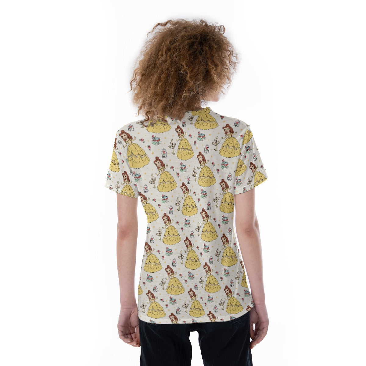 Belle [ivory] V-neck Women's T-shirt