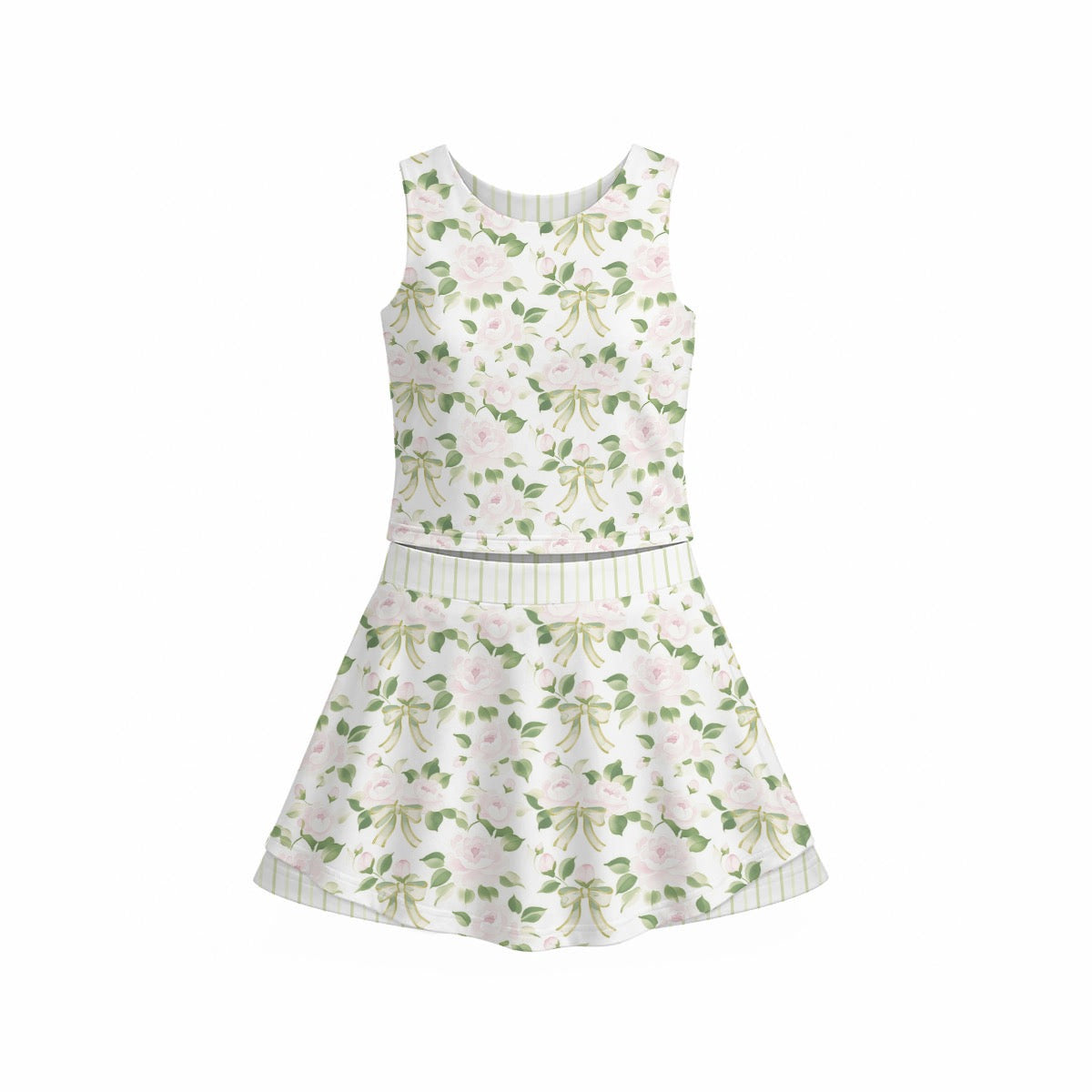 Camilla Girl's Sleeveless Sports Tank & Skort Set