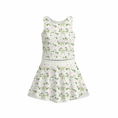 Camilla Girl's Sleeveless Sports Tank & Skort Set