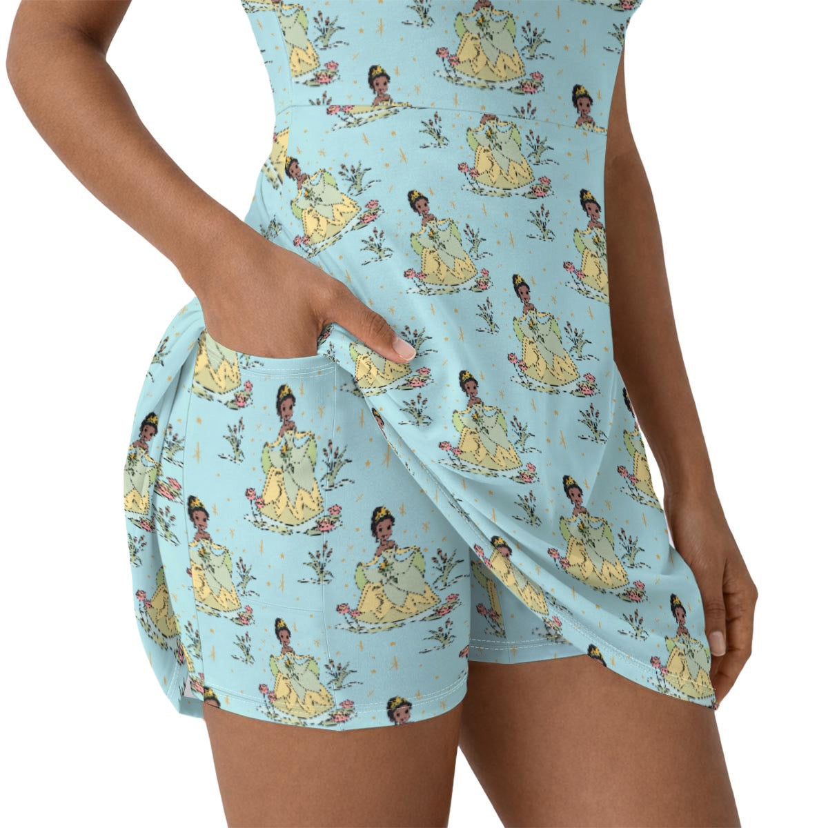 Tia [aqua] Women’s Athletic Dress With Built‑In Shorts