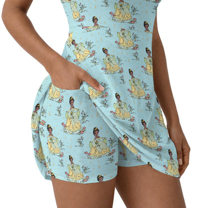 Tia [aqua] Women’s Athletic Dress With Built‑In Shorts