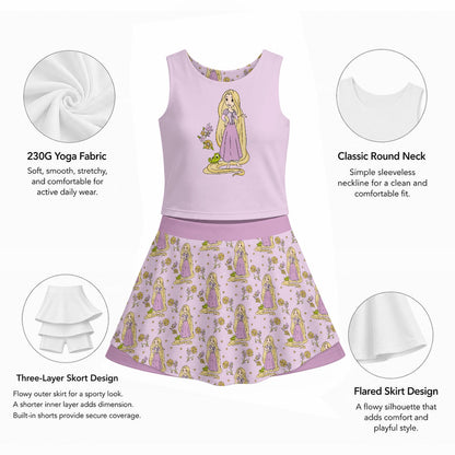 The Tower Princess Women's Sports Tank & Skort Set