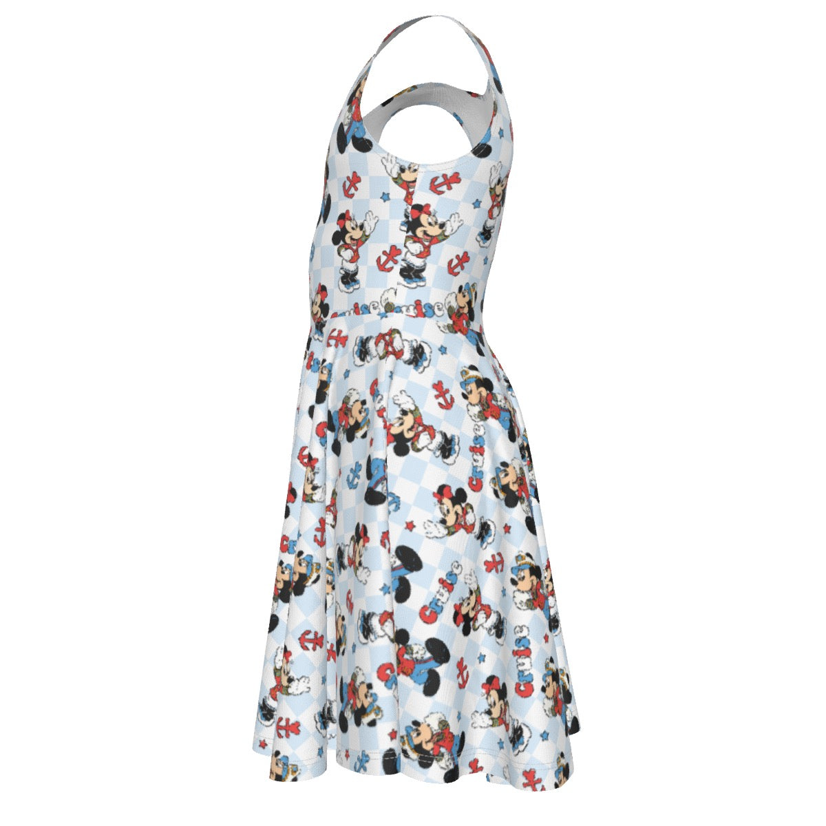 Checkered Cruising MM Kid's Sleeveless Vest Dress